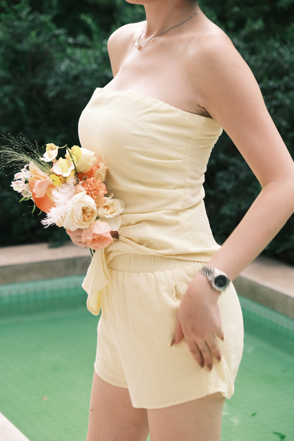 Céline Tube Top & Shorts Set