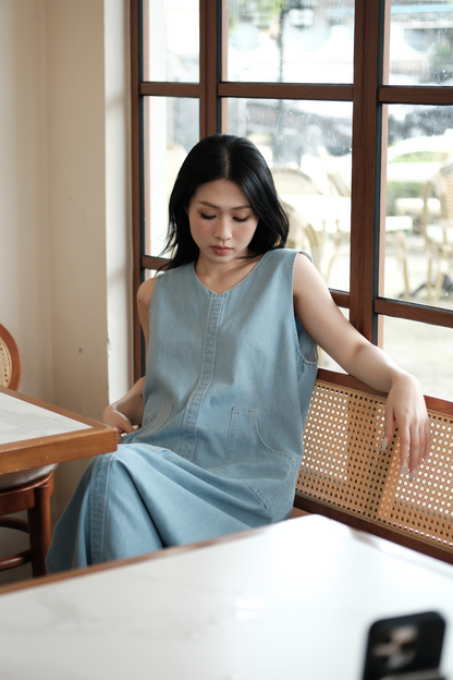 Nico Denim Tank Maxi Dress