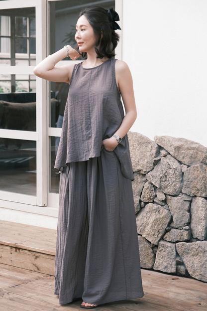 Seraphine Layered Lounge Set in Grey