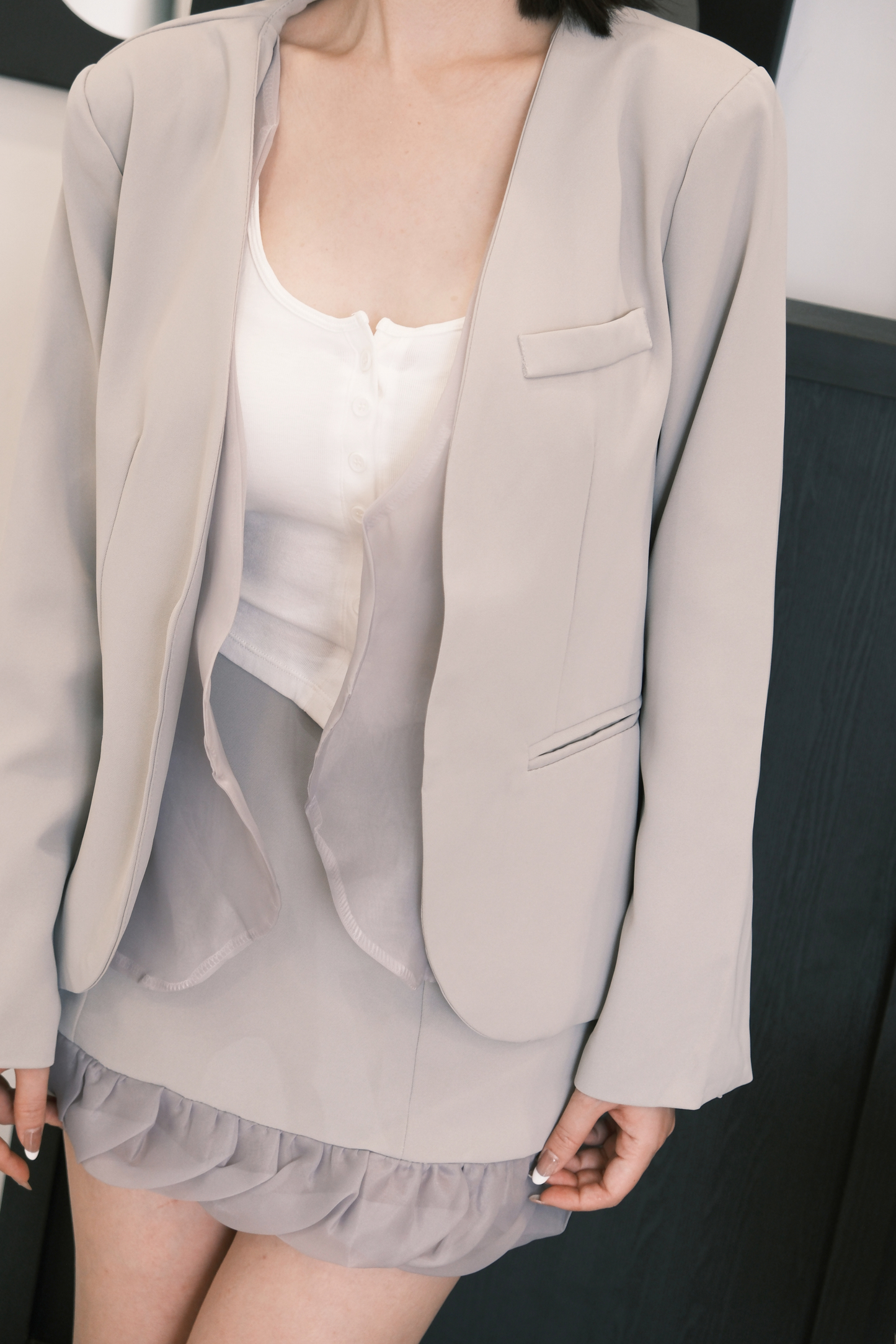 Mira Cloud Blazer Two-Piece Set