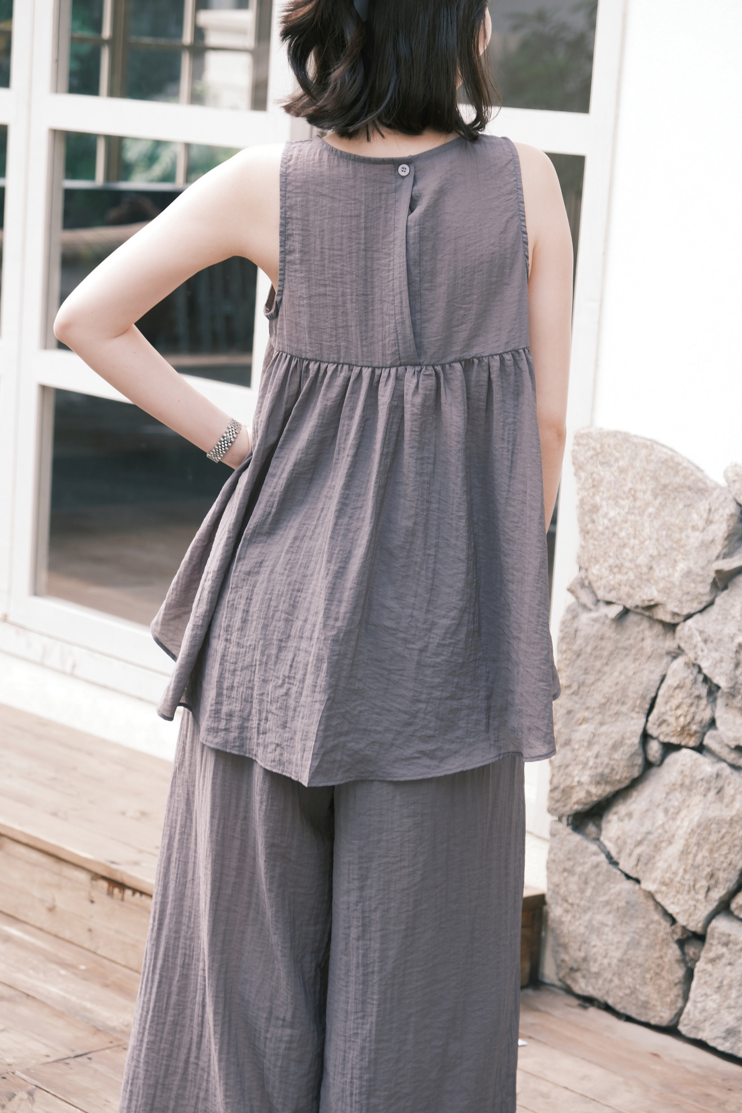 Seraphine Layered Lounge Set in Grey