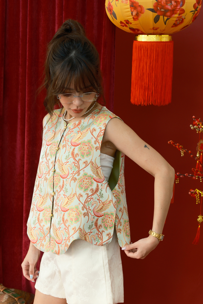 Solène Phoenix Brocade Vest