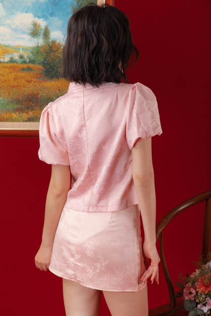 Roselle Knot Jacquard Top