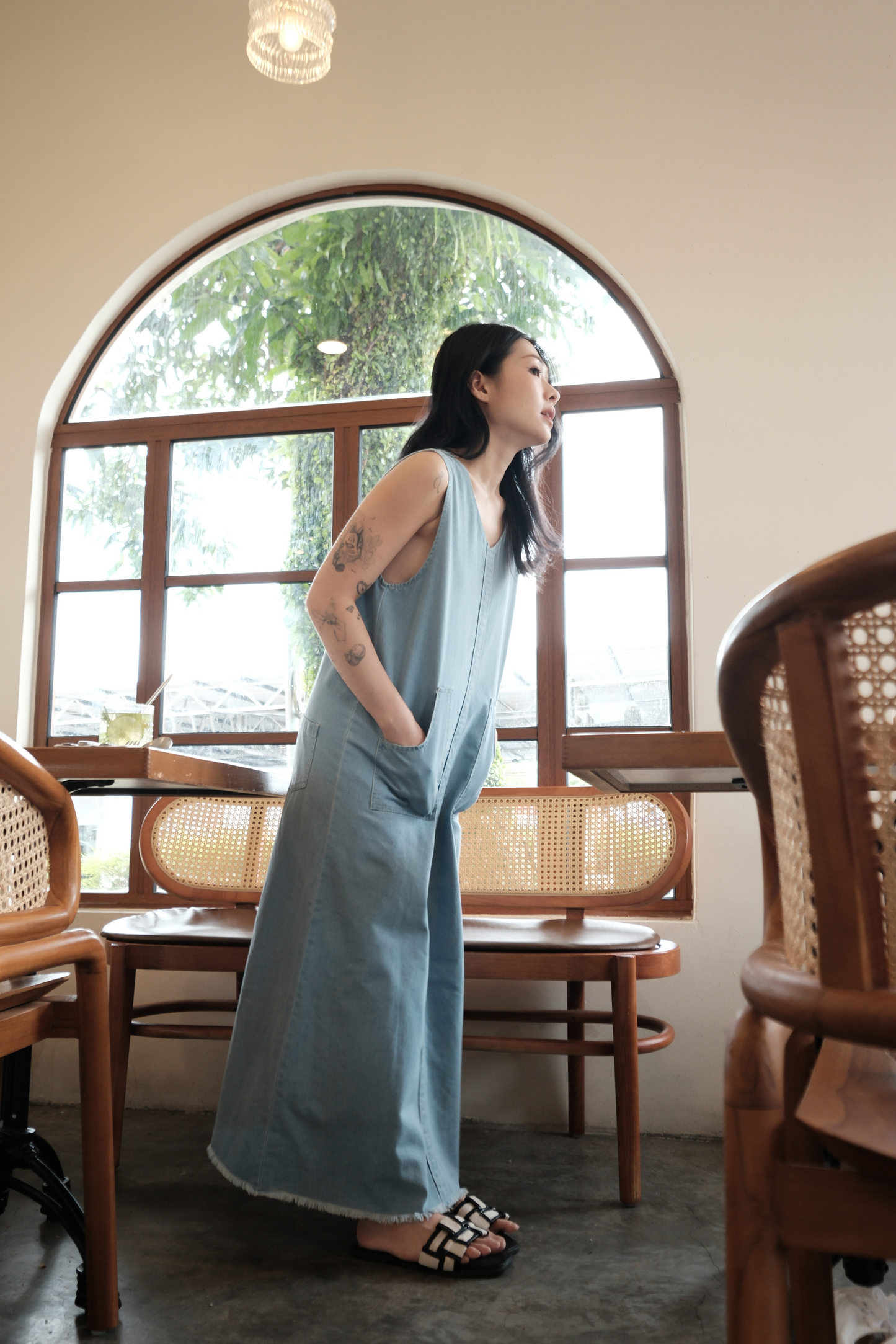 Nico Denim Tank Maxi Dress