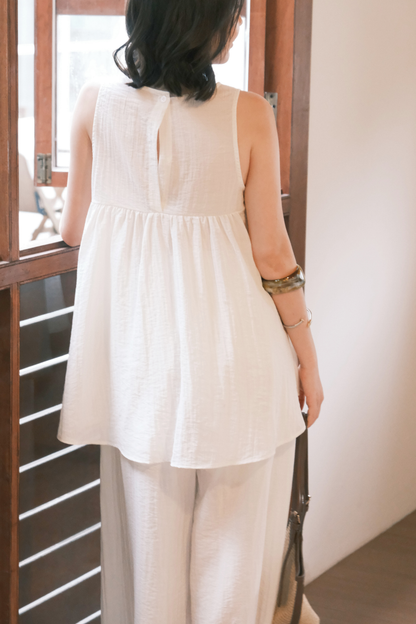 Seraphine Layered Lounge Set in Cream