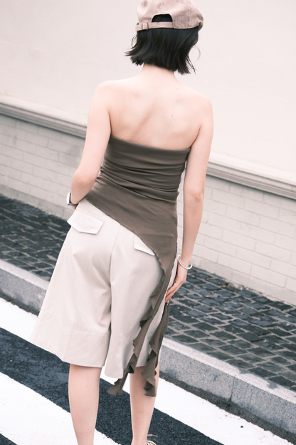 Aurelia Bermuda Shorts in Cream