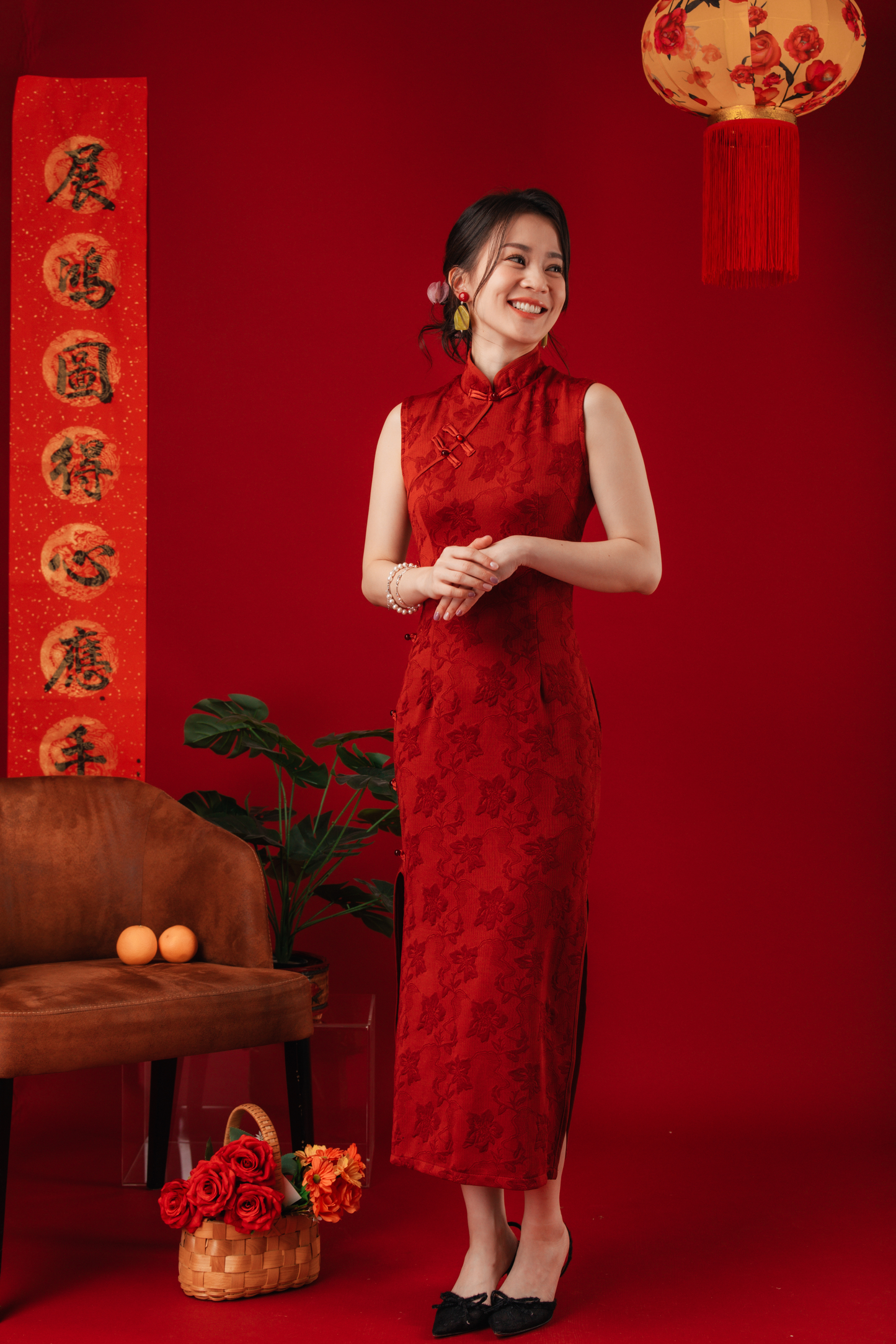 Margaux Brocade Cheongsam Dress (In-Stock)