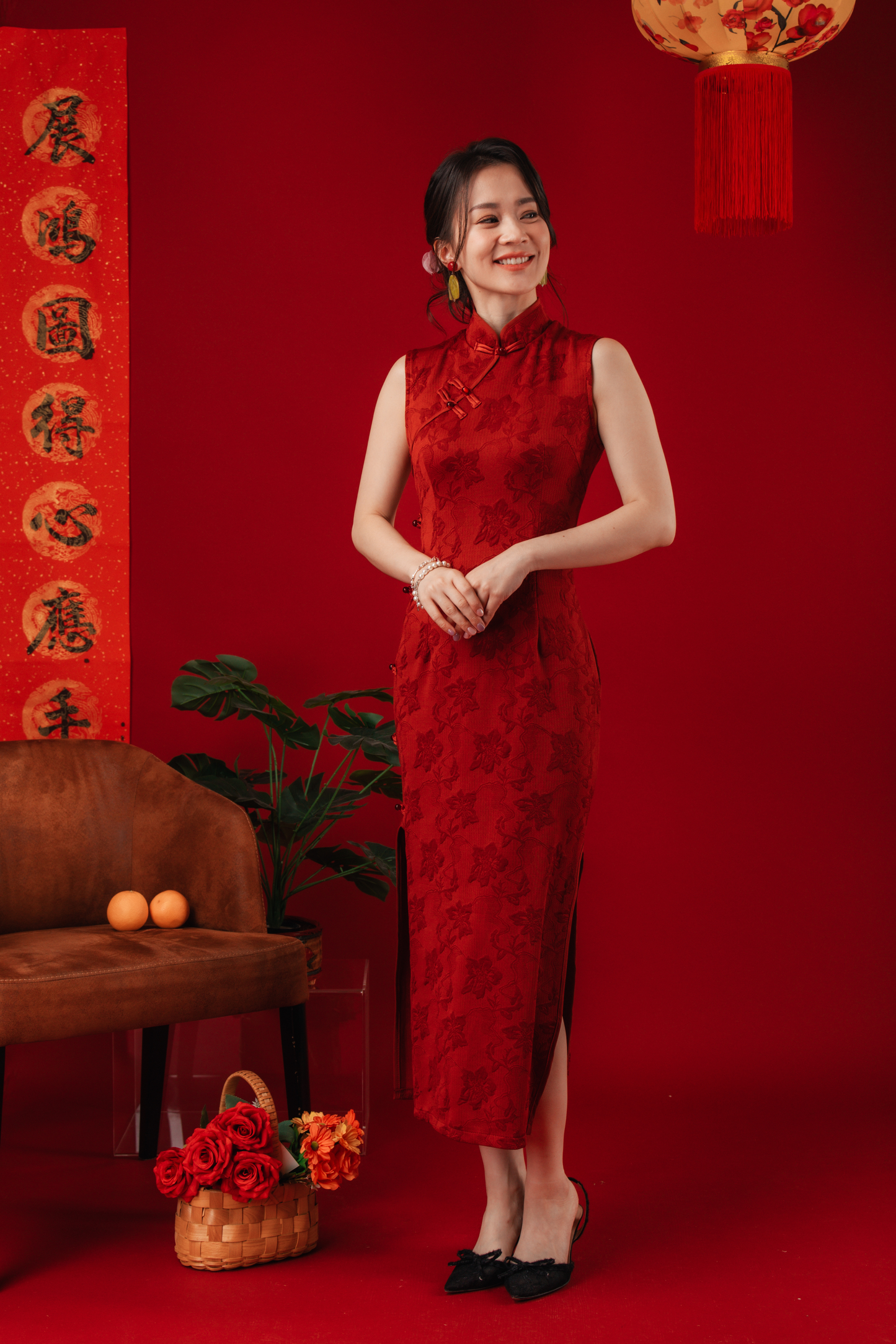 Margaux Brocade Cheongsam Dress (In-Stock)