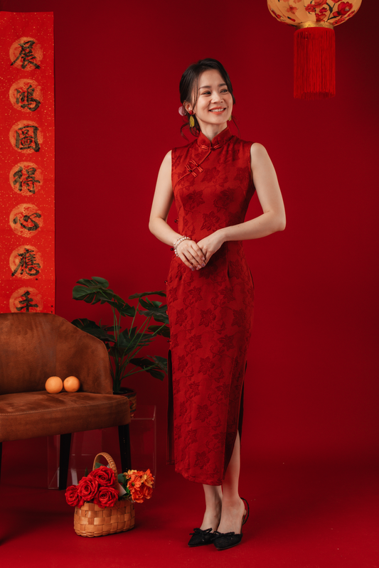 Margaux Brocade Cheongsam Dress (In-Stock)