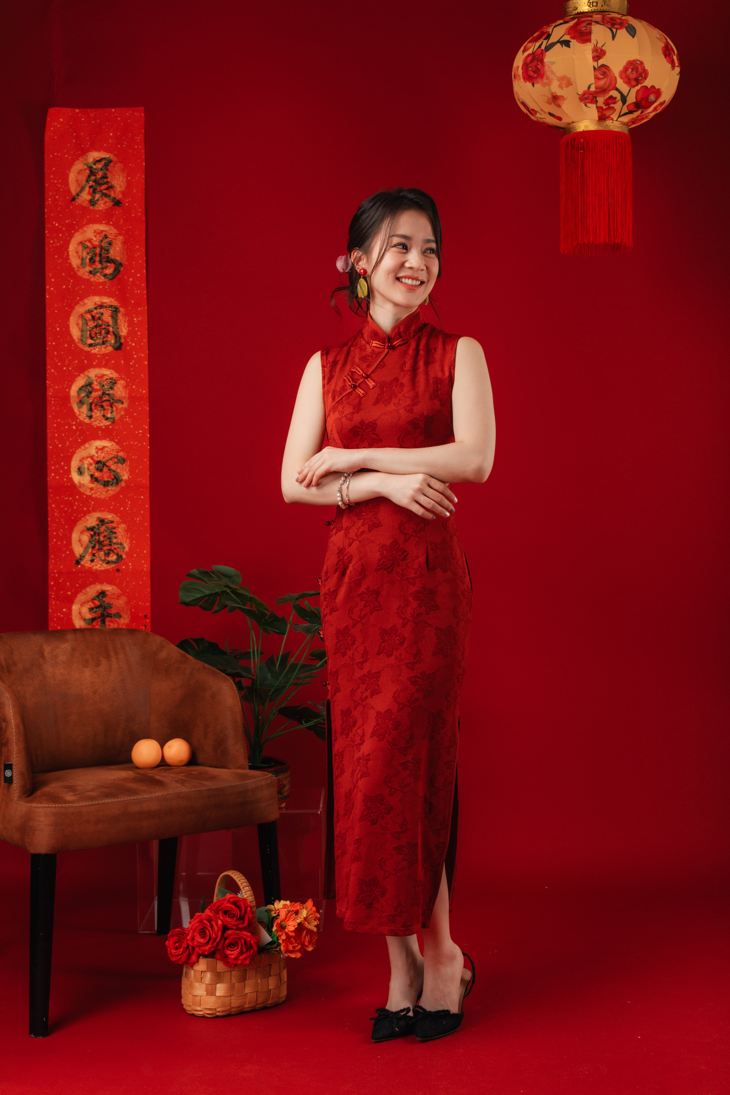 Margaux Brocade Cheongsam Dress (In-Stock)