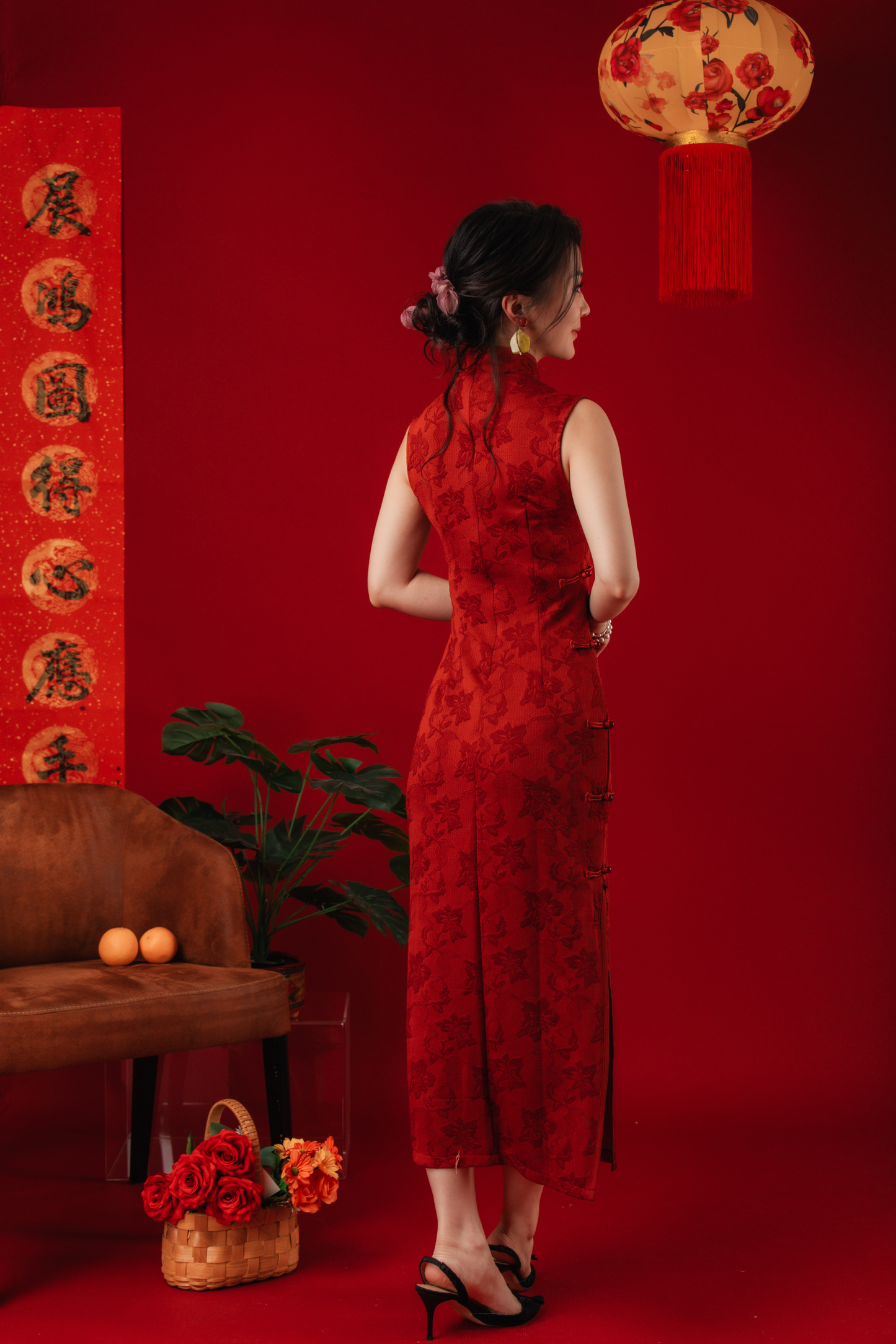 Margaux Brocade Cheongsam Dress (In-Stock)