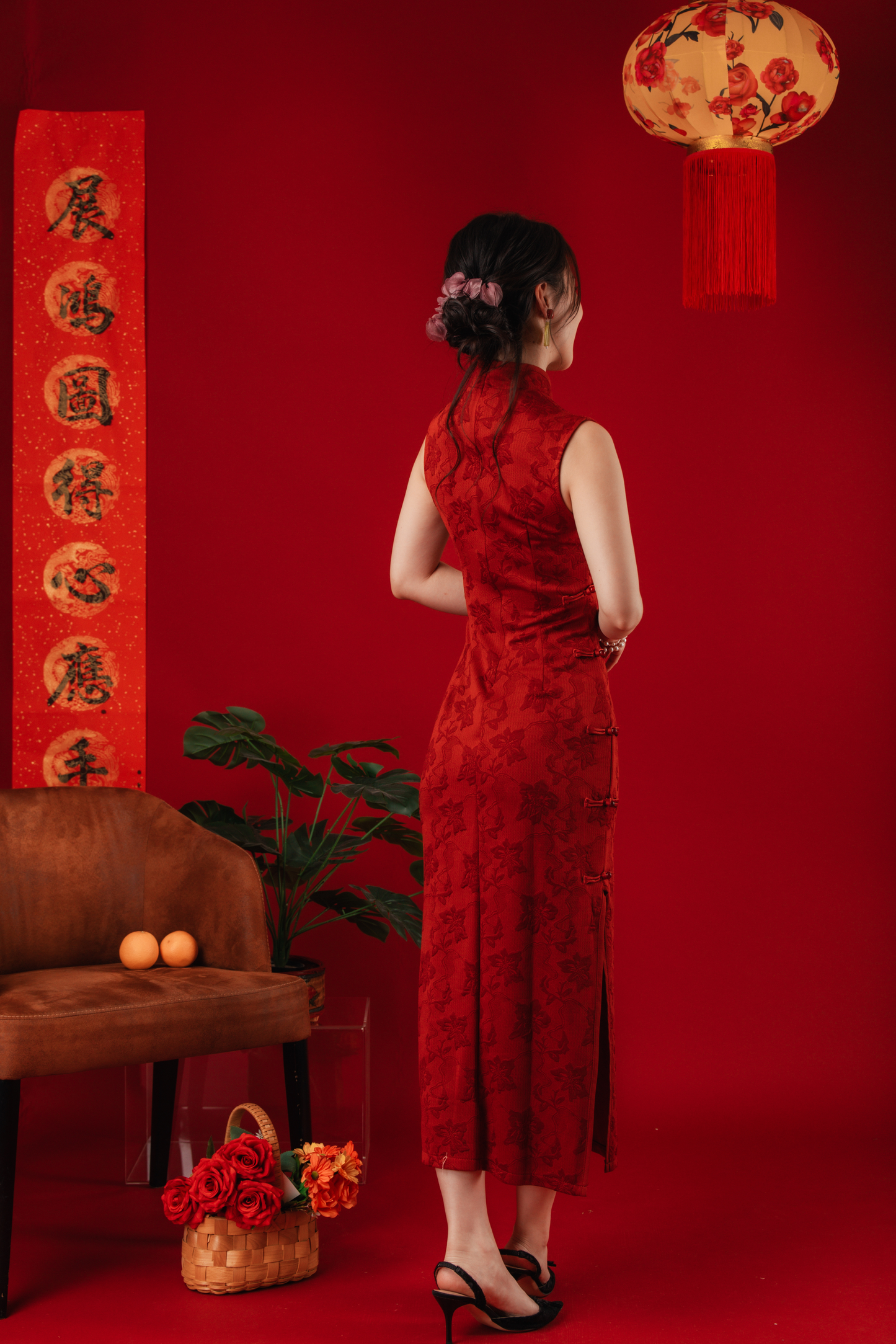 Margaux Brocade Cheongsam Dress (In-Stock)