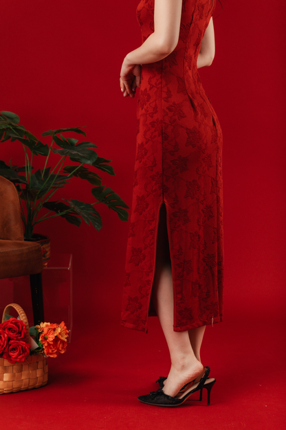 Margaux Brocade Cheongsam Dress (In-Stock)