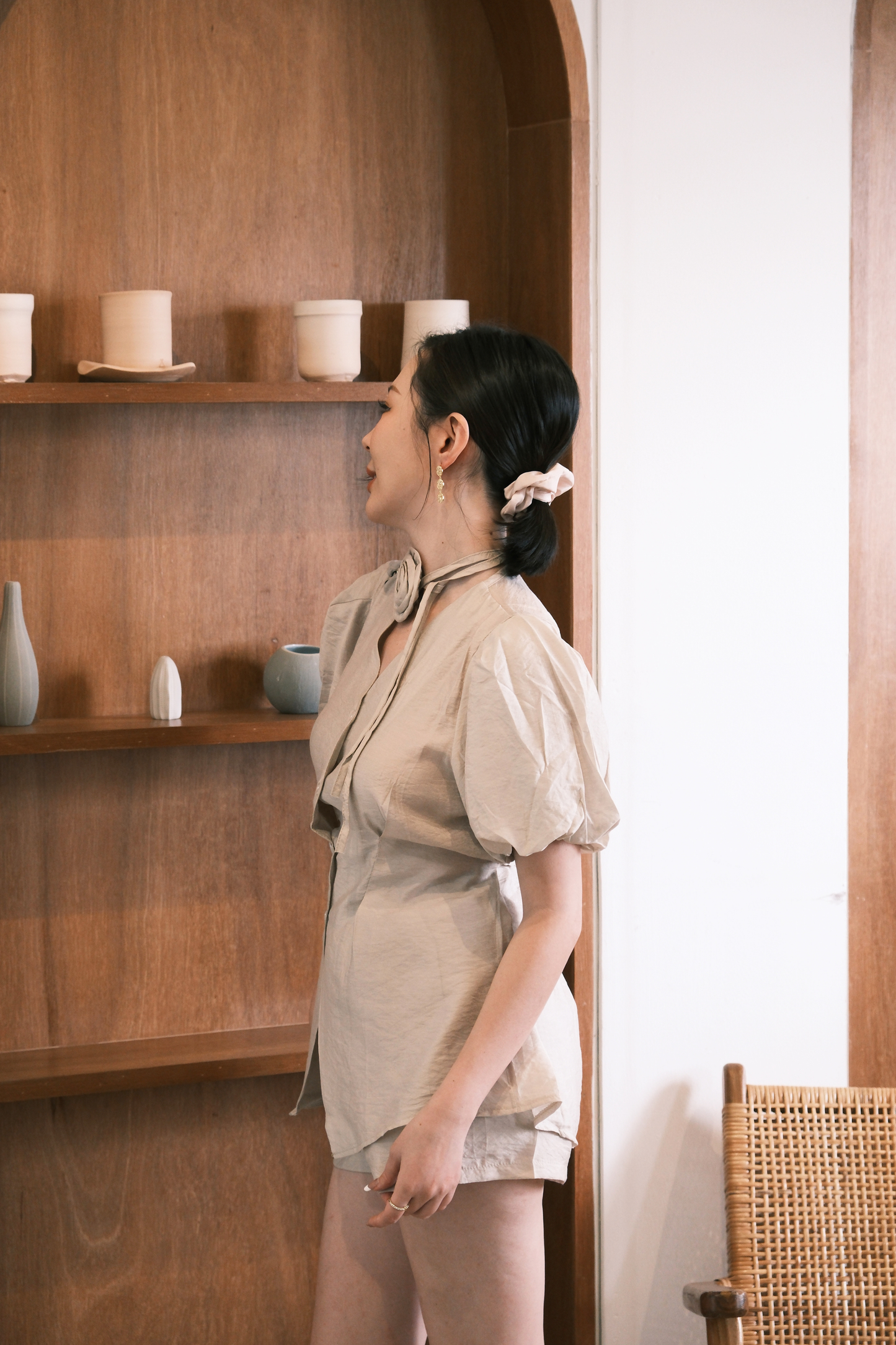 Colette Tailored Puff Sleeve Set