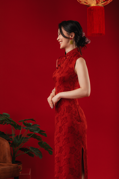 Margaux Brocade Cheongsam Dress (In-Stock)