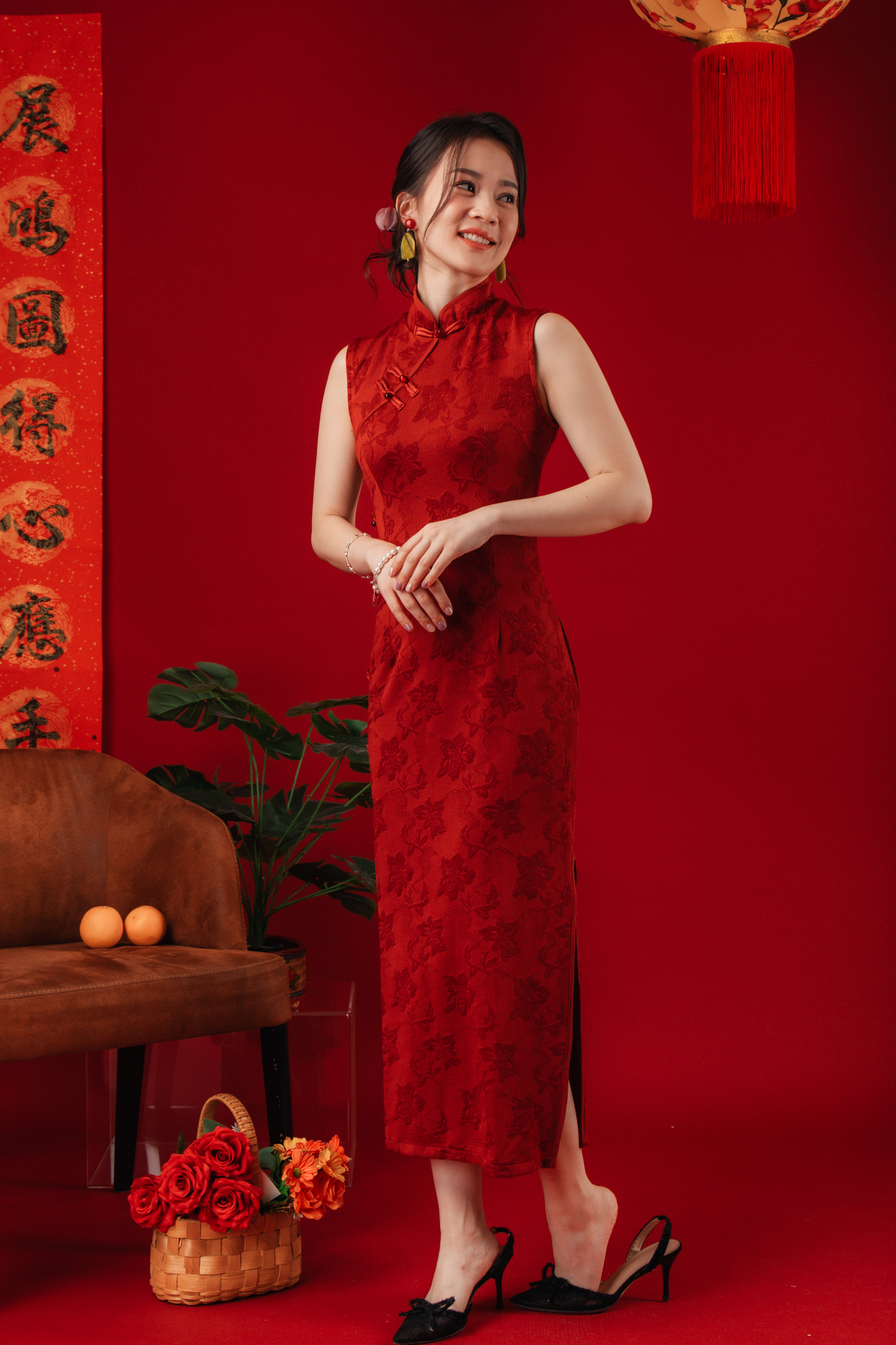 Margaux Brocade Cheongsam Dress (In-Stock)