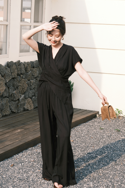 Rosalie Drape Set in Black