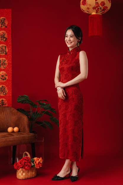 Margaux Brocade Cheongsam Dress (In-Stock)