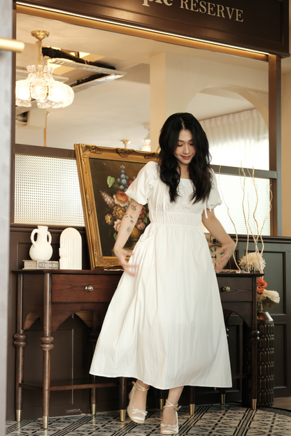 Isla Puff-Sleeve Maxi Dress