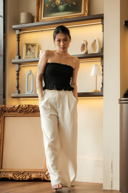 Auriane Bow-Tie Tube Top in Black