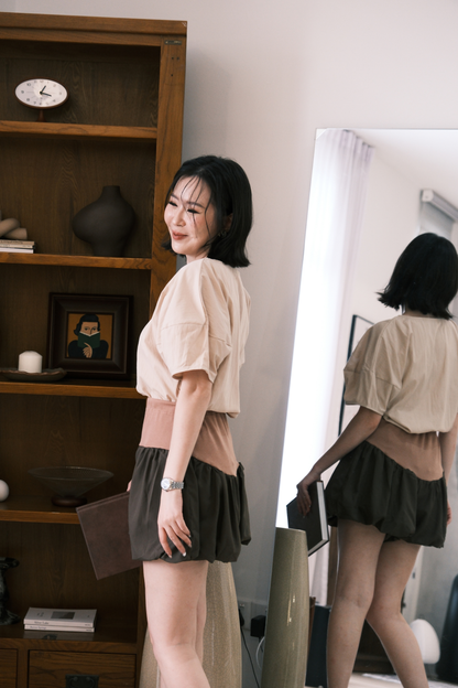 Elira Balloon Shorts Two-Piece Set