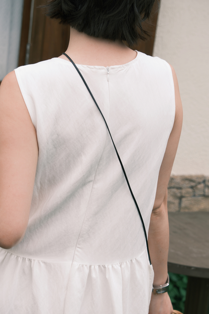 Elodie Midi Dress in Soft White