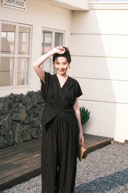 Rosalie Drape Set in Black