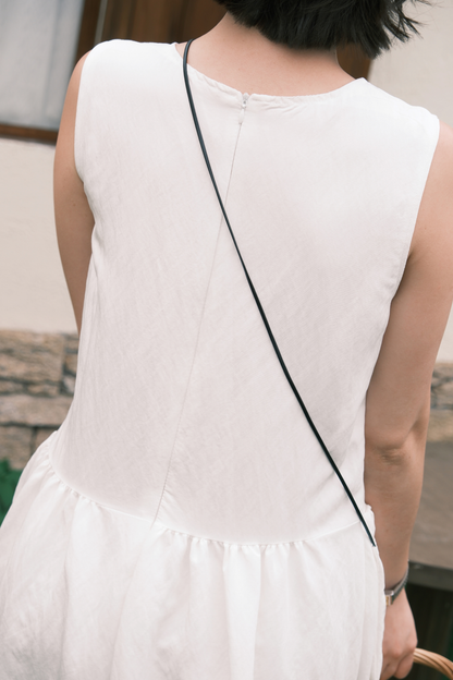 Elodie Midi Dress in Soft White