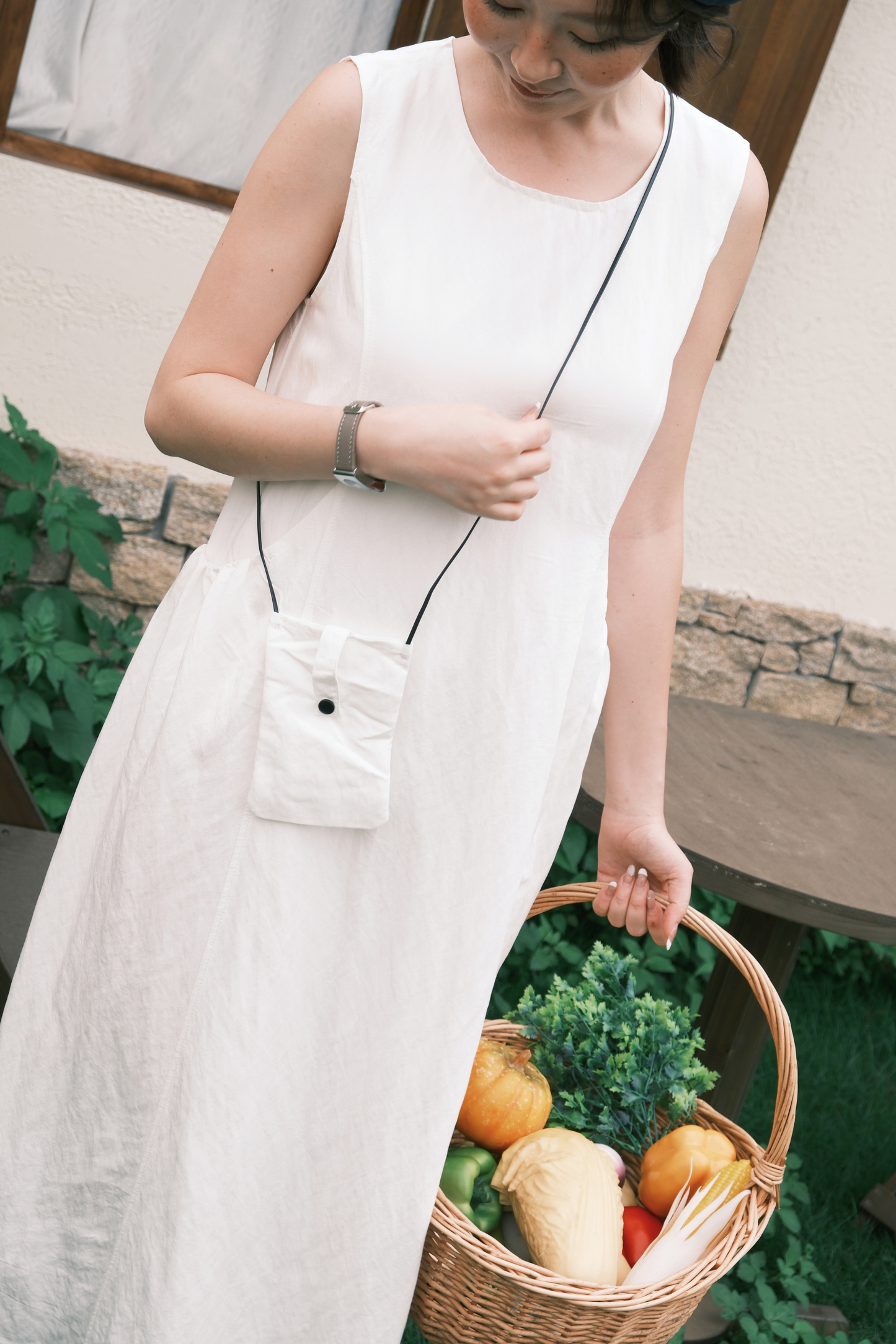 Elodie Midi Dress in Soft White