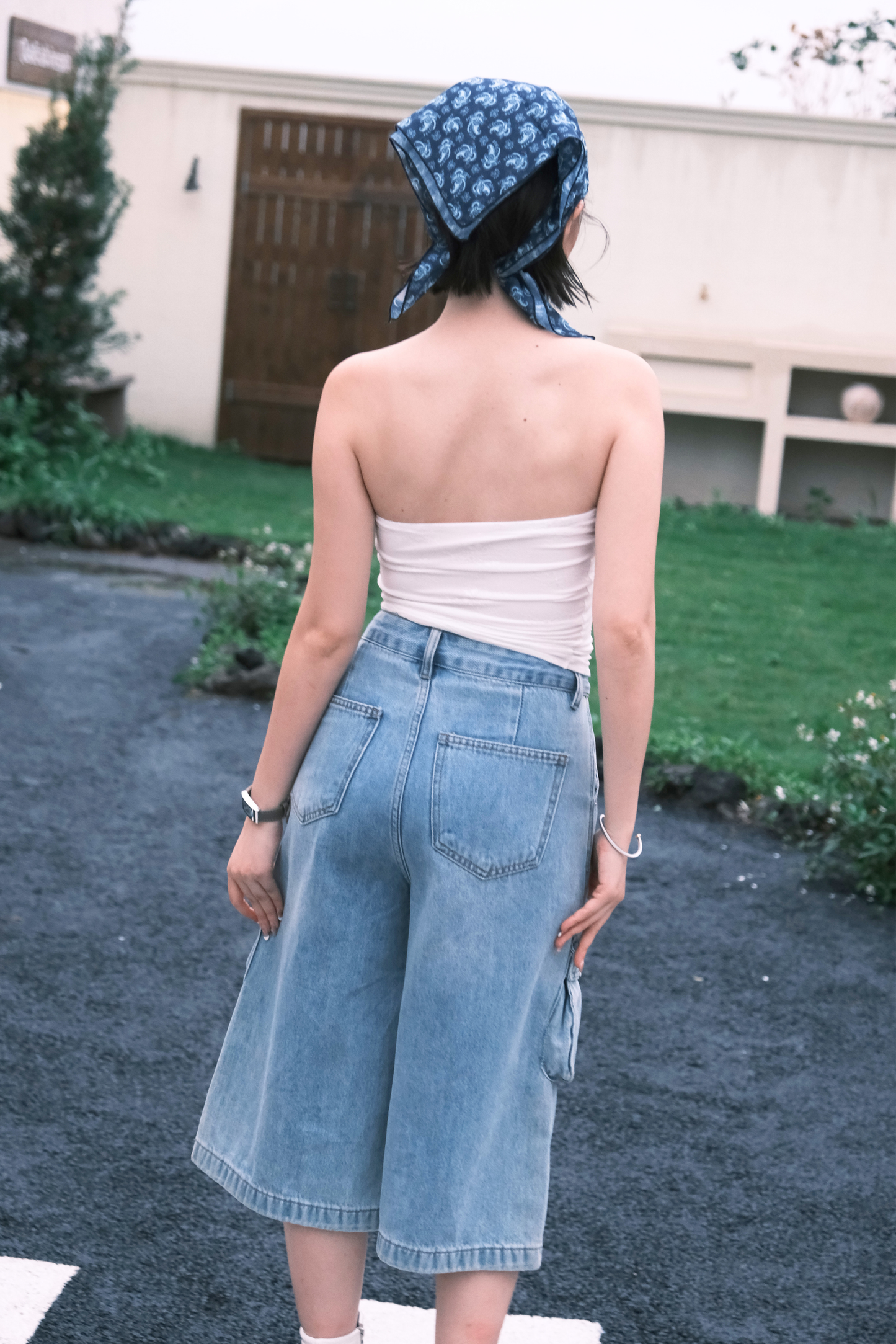 Rosalie Lace Tie Tube Top in White