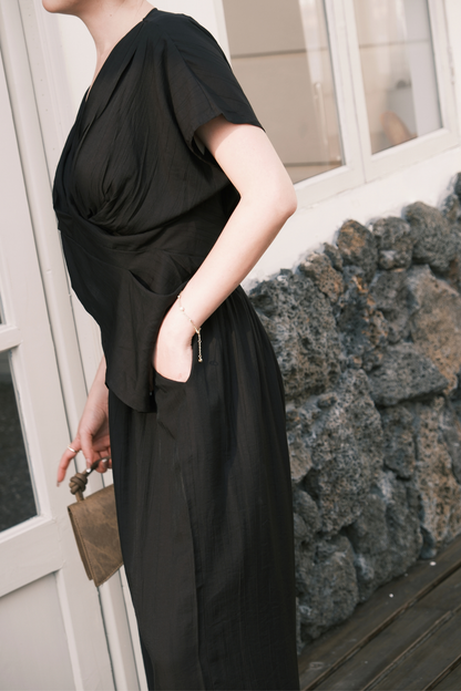 Rosalie Drape Set in Black