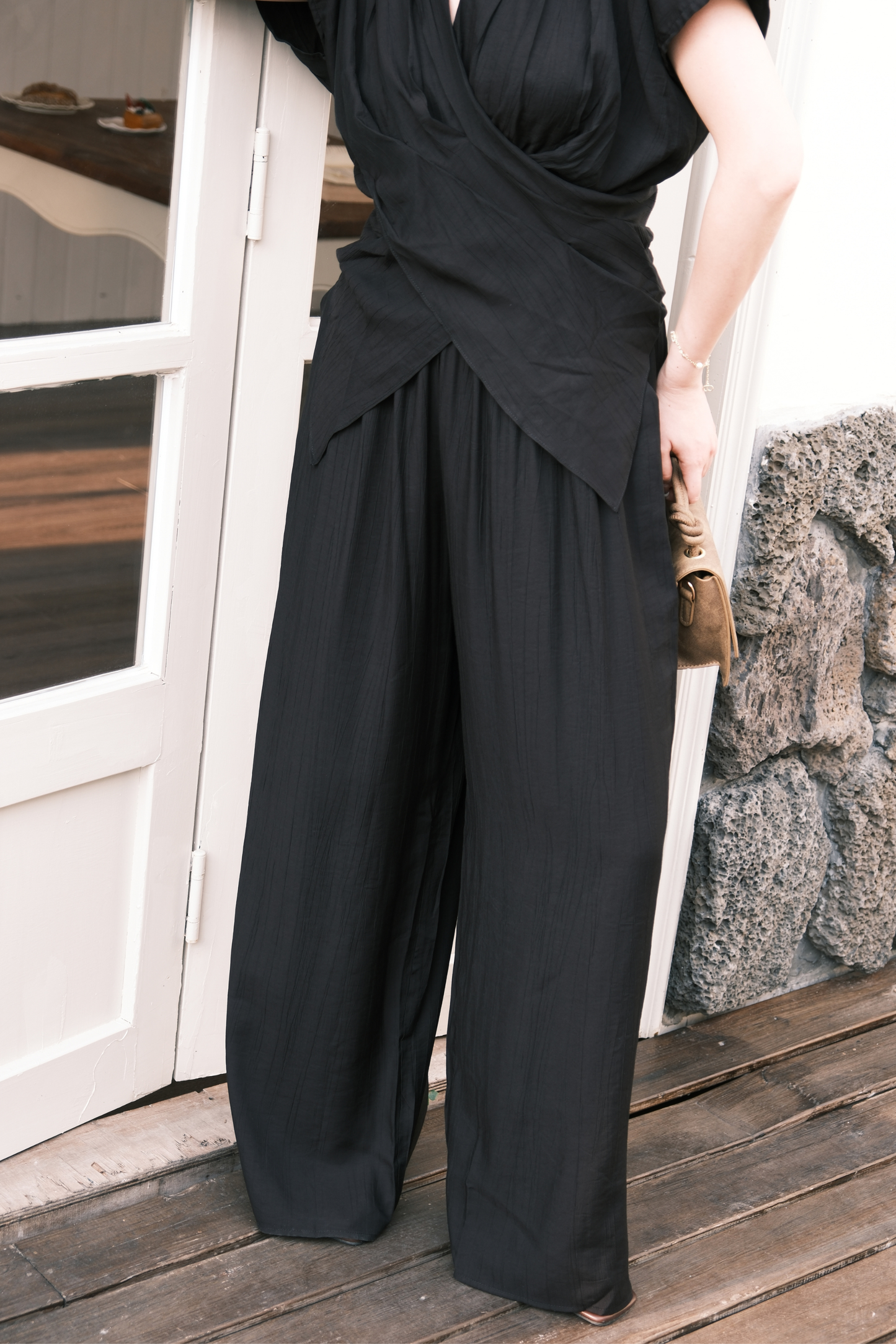 Rosalie Drape Set in Black