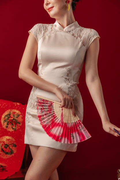 Ivory Grace Lace Cheongsam Dress (In-Stock)