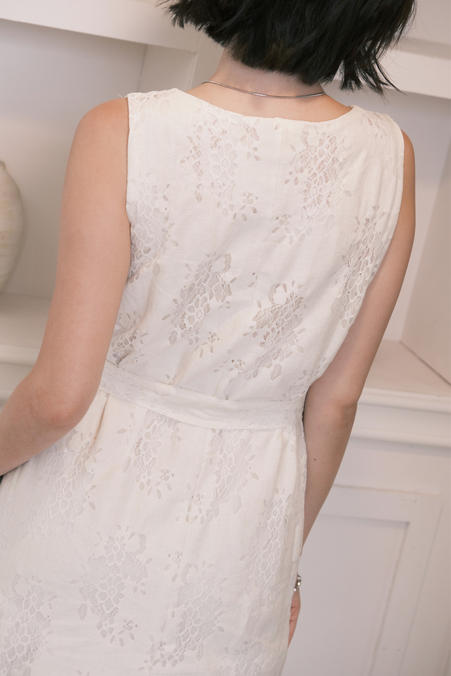 Isolde Layered Dress in Cream