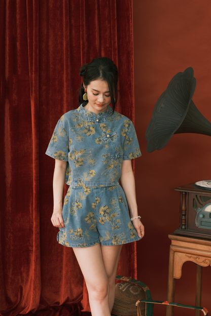 Élodie Denim Tang Set