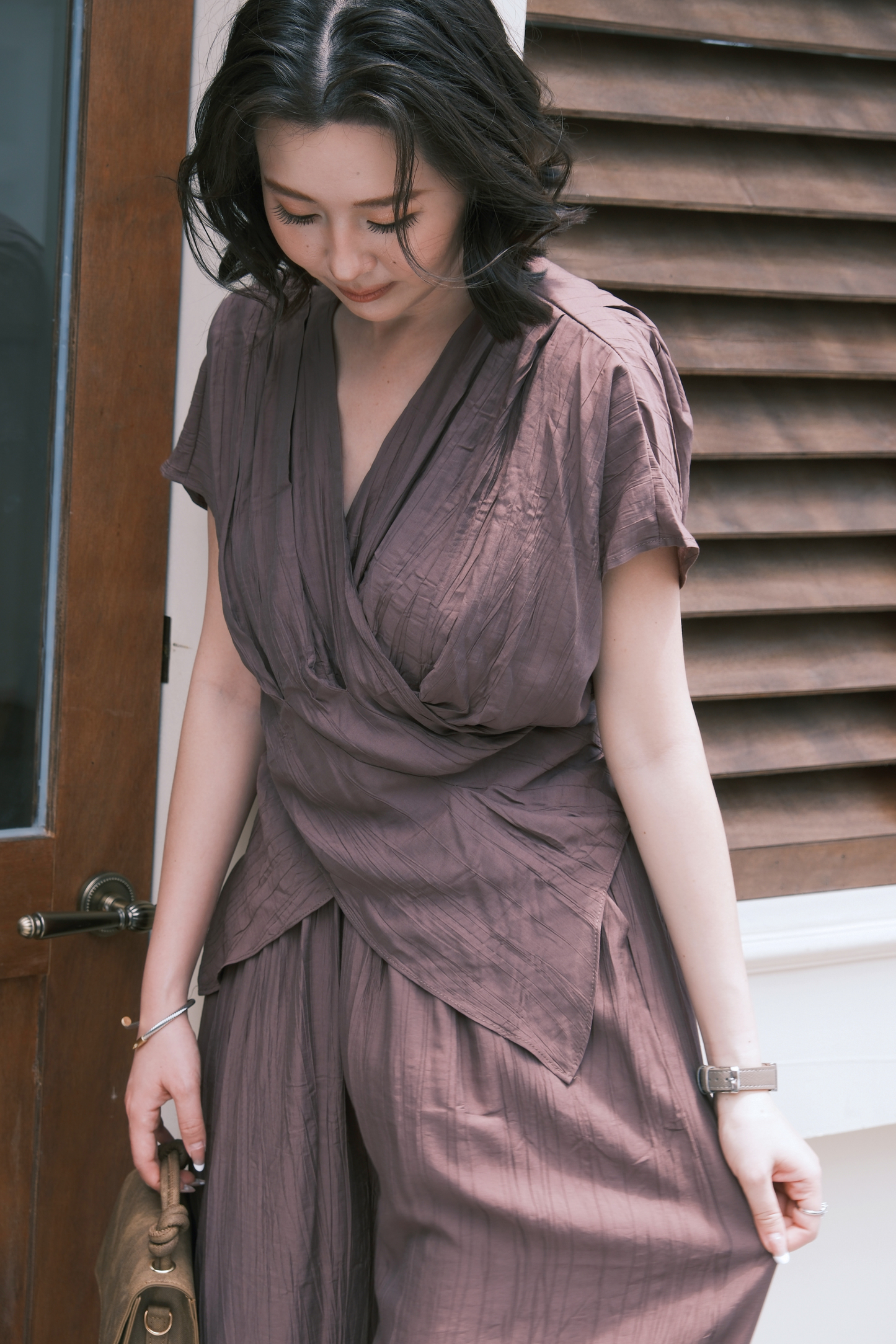 Rosalie Drape Set in Purple