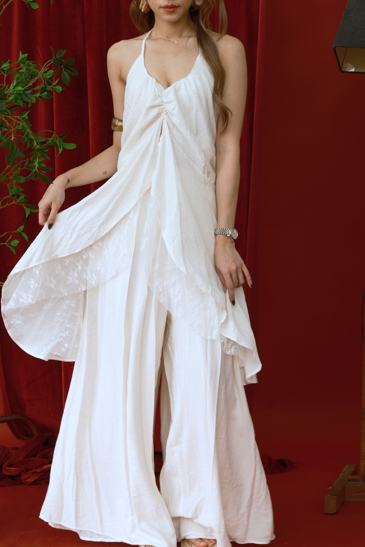 Graceful Flow Wide-Leg Pants