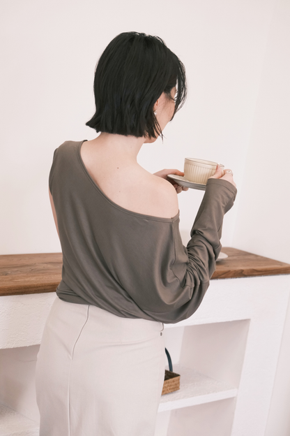 Soleil Asymmetrical Top in Green