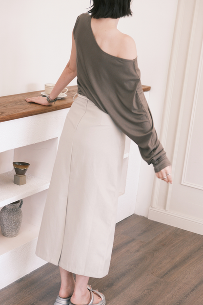 Noa Midi Skirt in Cream