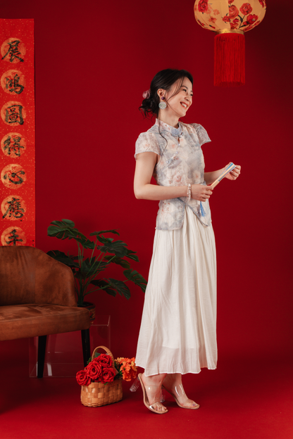 Diana Floral Jacquard Cheongsam Dress (In-Stock)