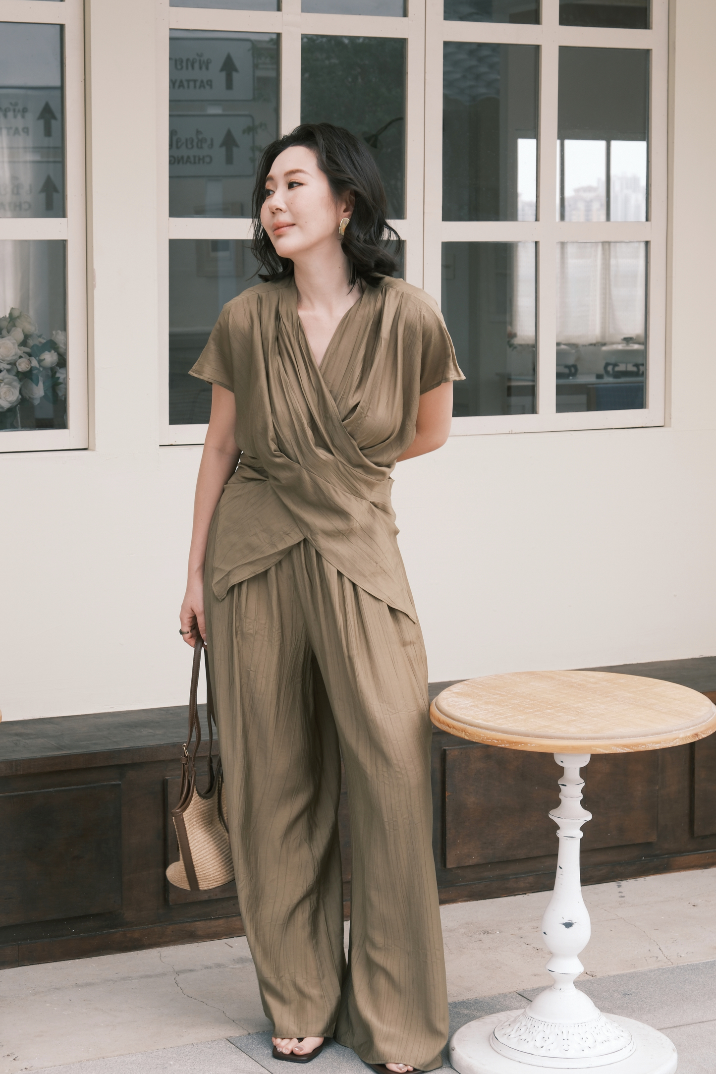 Rosalie Drape Set in Green