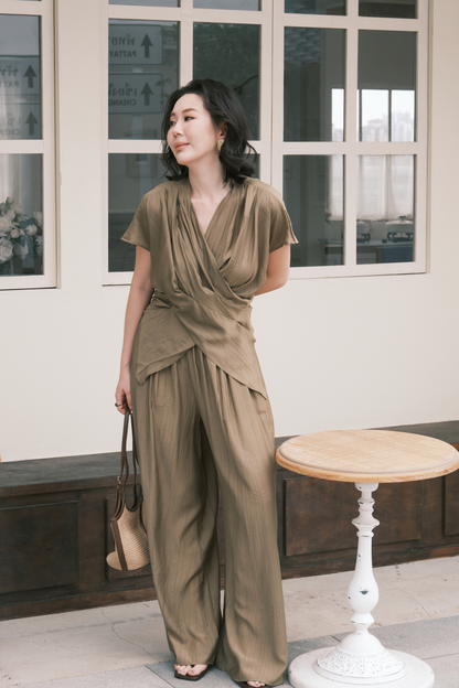 Rosalie Drape Set in Green