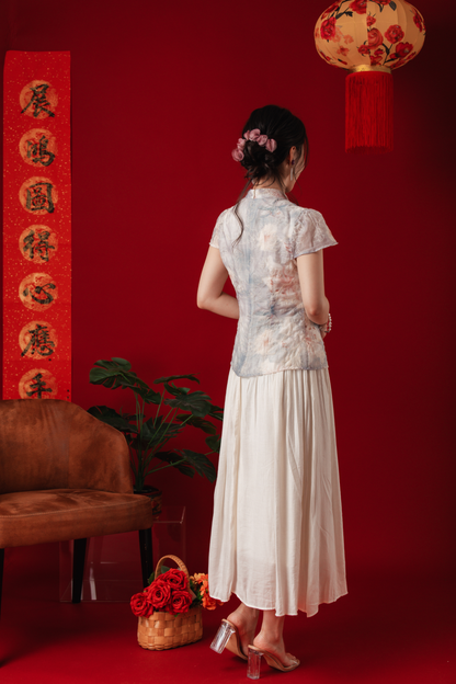 Diana Floral Jacquard Cheongsam Dress (In-Stock)