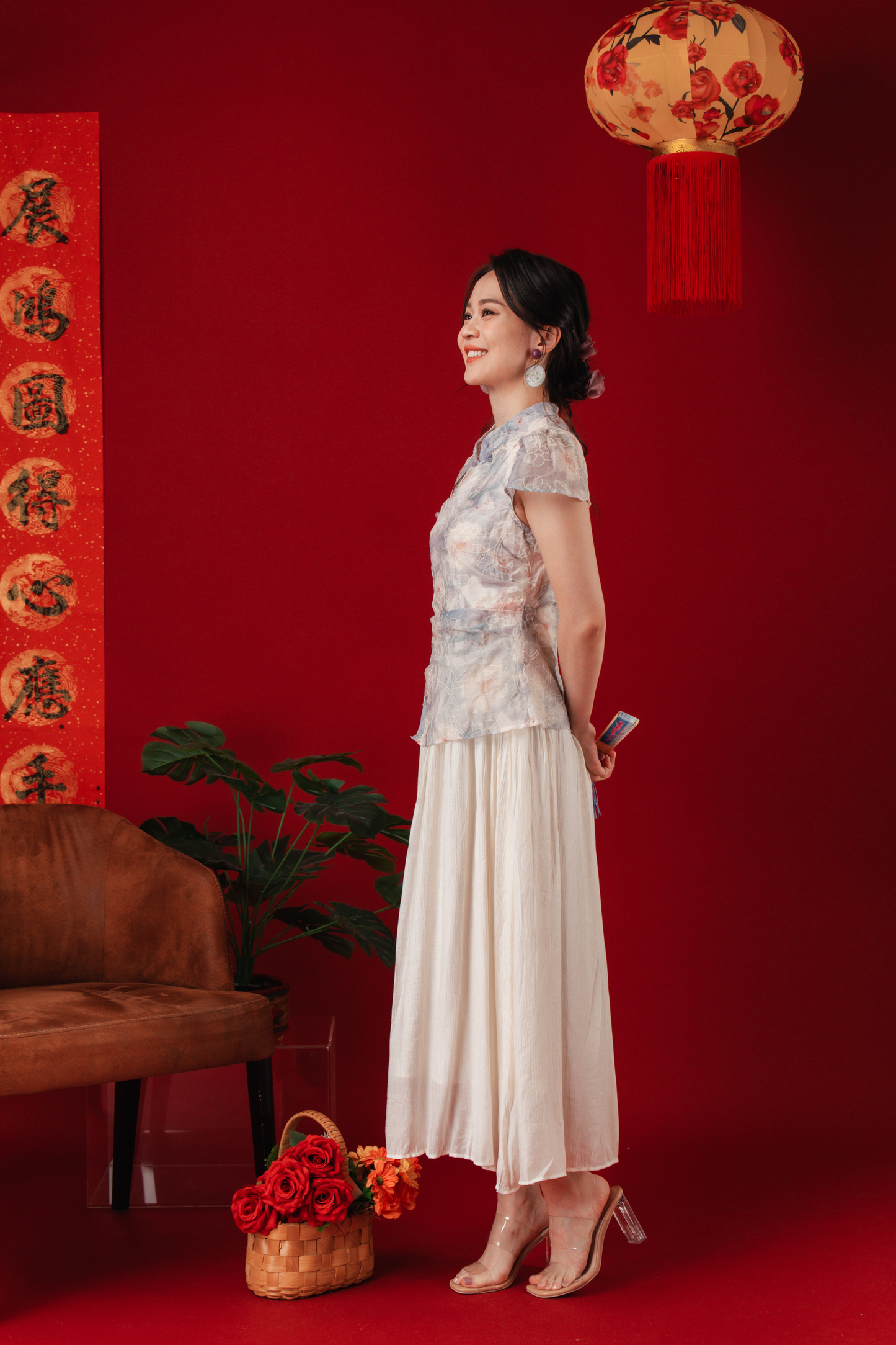 Diana Floral Jacquard Cheongsam Dress (In-Stock)