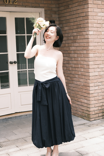 Elara Strapless Midi Dress