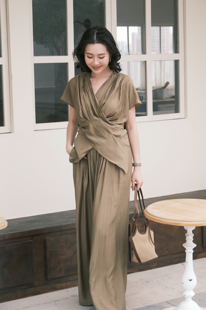 Rosalie Drape Set in Green