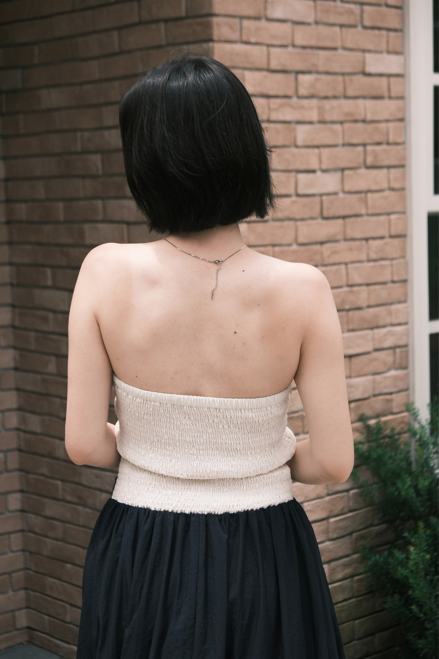 Elara Strapless Midi Dress