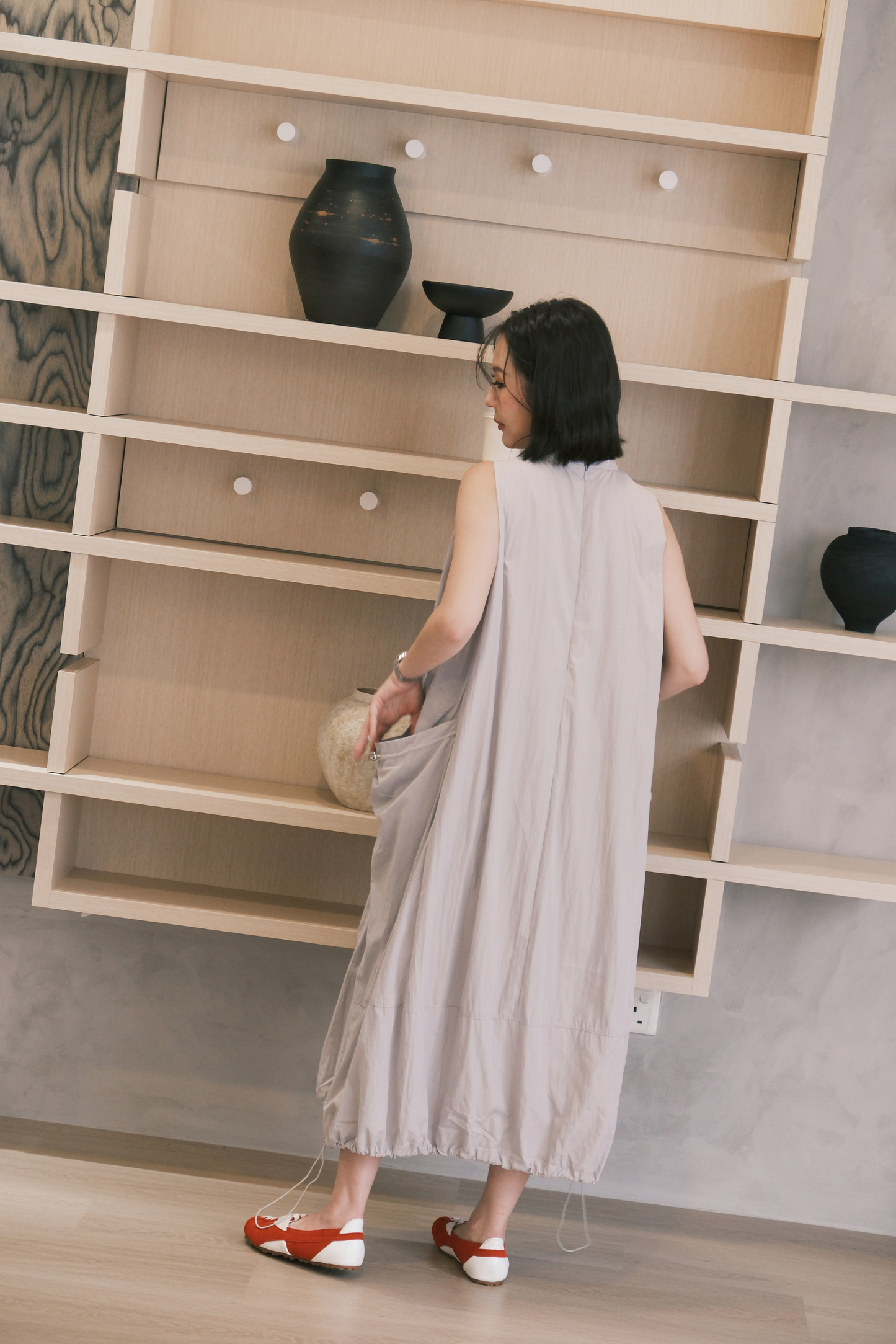 Mila Drawstring Bubble Dress