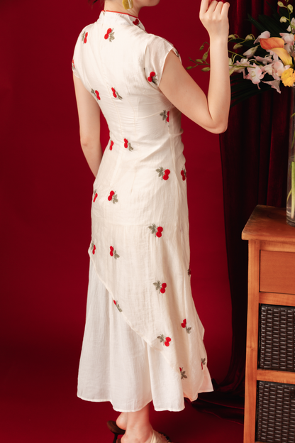 Elara Blossom Embroidered Dress