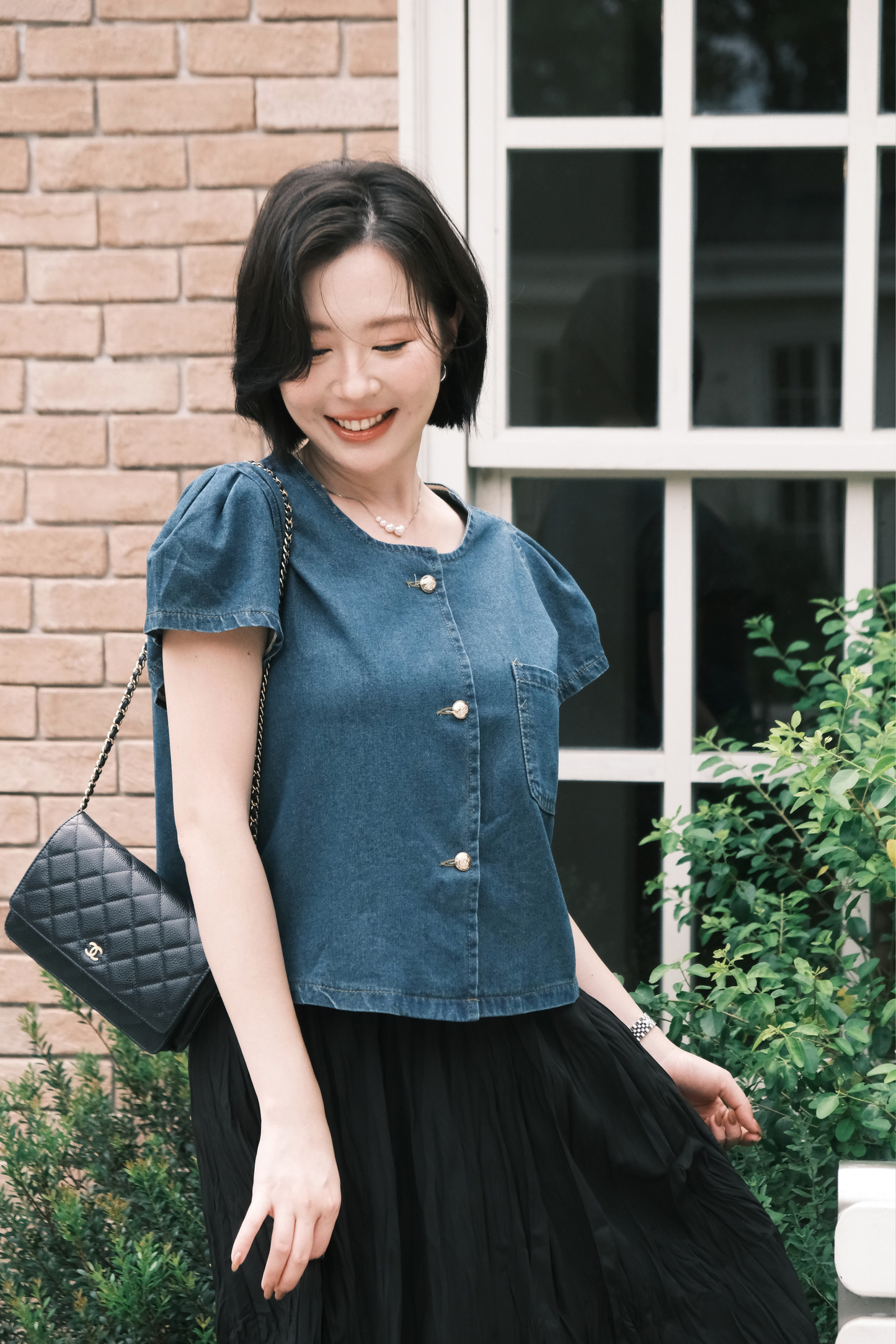 Luna Soft Denim Blouse